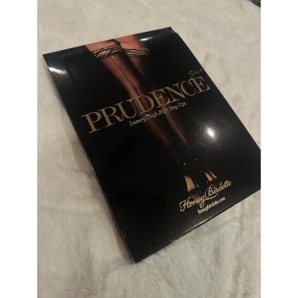 Honey Birdette Stockings PRUDENCE🖤 Zebra Stocking Stay-Ups Small - Picture 1 of 2